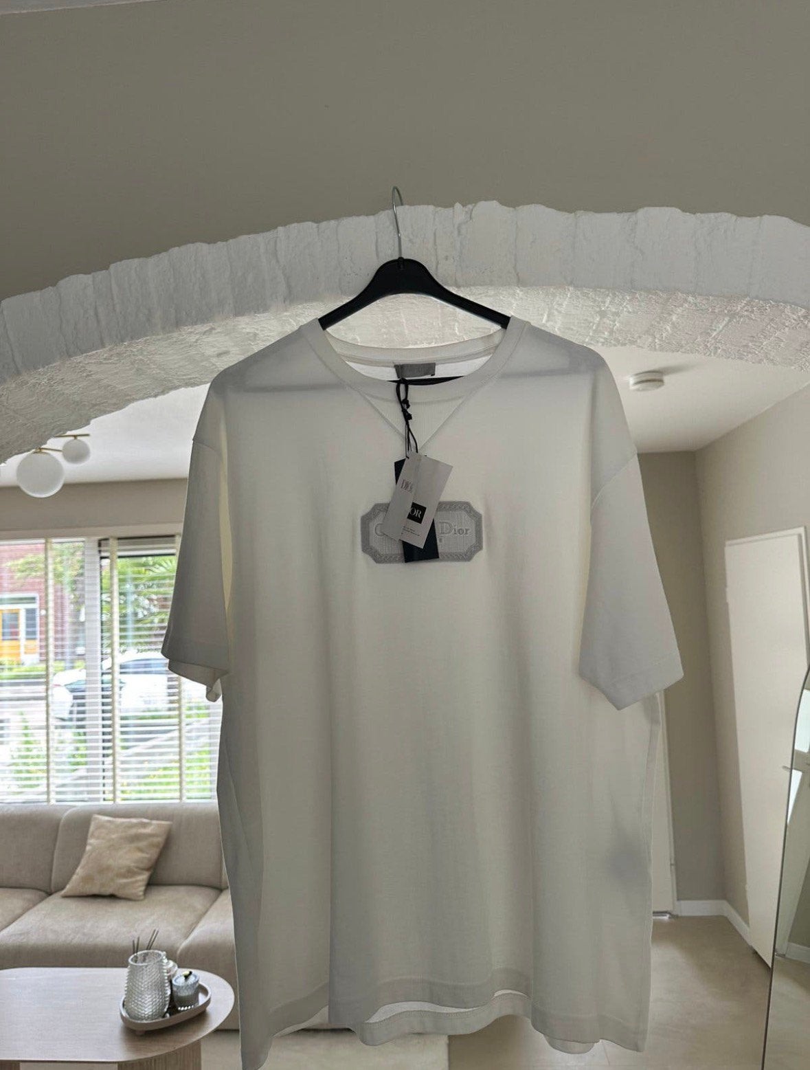 CHRISTIAN DİOR T-SHİRT, Kleding | Heren, Ophalen of Verzenden, Zo goed als nieuw, Maat 56/58 (XL), Wit