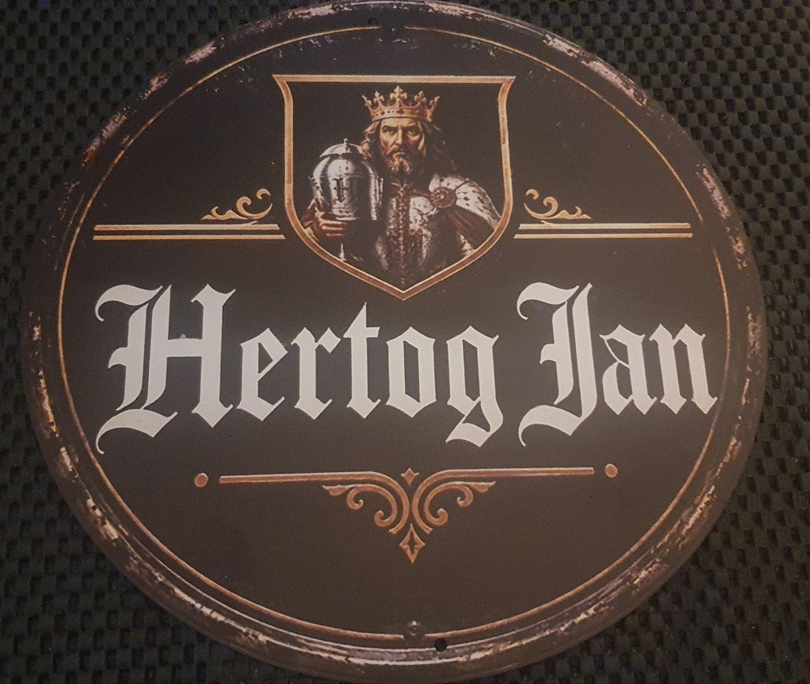 Hertog Jan Wandbord - 20 cm Diameter, Ophalen of Verzenden, Nieuw, Reclamebord, Plaat of Schild, Hertog Jan