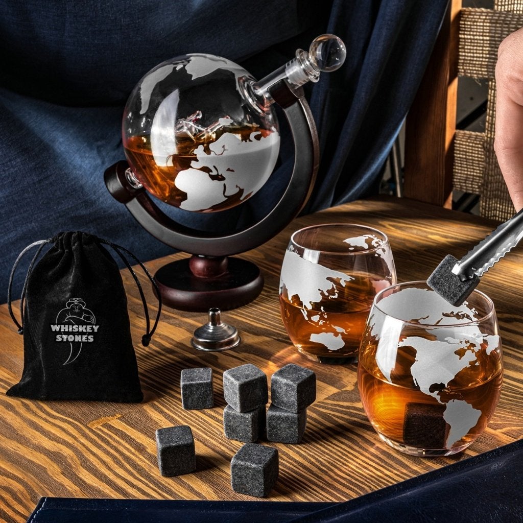 Wereldbol karafset DELUXE, Verzamelen, Glas en Borrelglaasjes, Ophalen of Verzenden, Nieuw, Overige typen