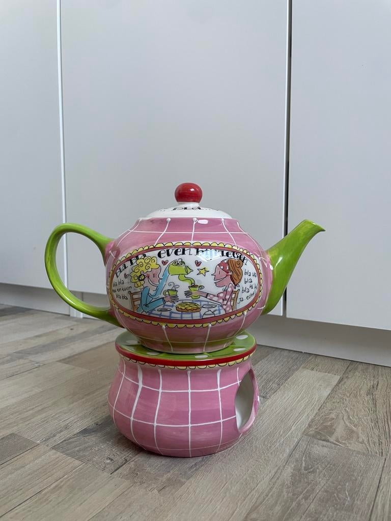 Blond Amsterdam theepot met theelichtje - Zo goed als nieuw, Ophalen, Blond Amsterdam, Overige typen, Zo goed als nieuw