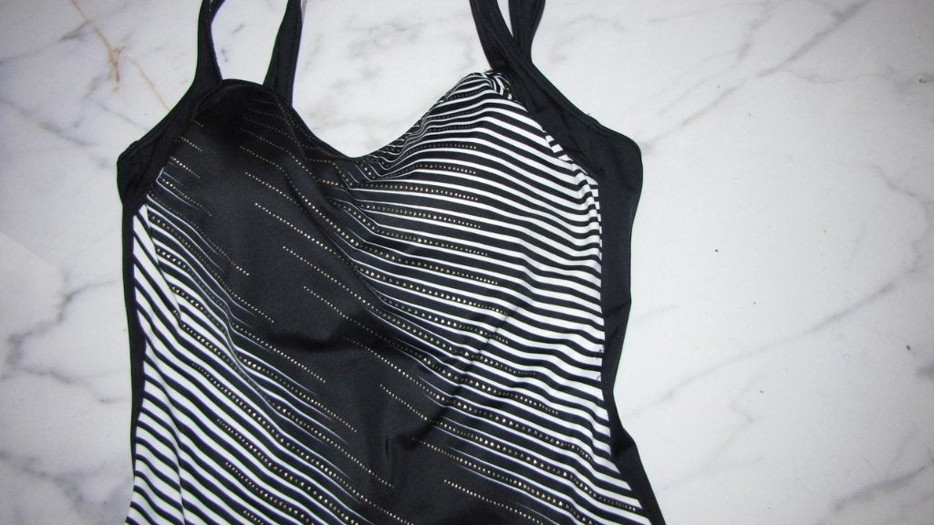 42D SUNFLAIR badpak zwart goud, Ophalen of Verzenden, Zo goed als nieuw, Zwart, Badpak