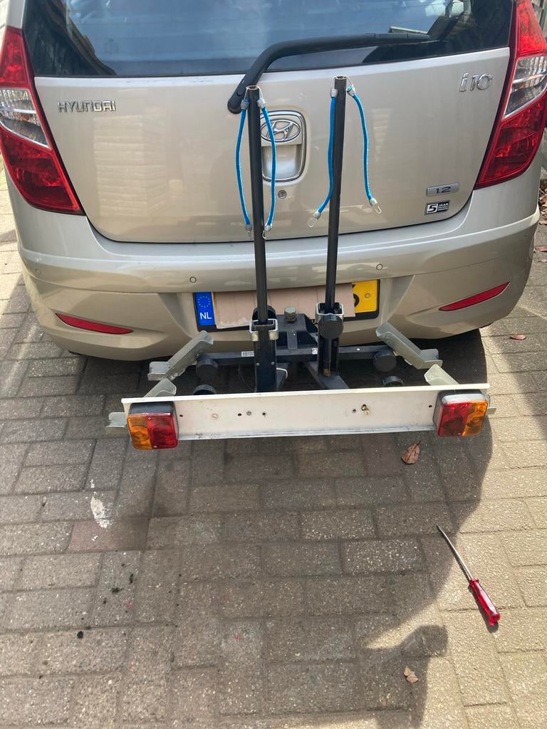 Stevige trekhaak fietsendrager voor 2 fietsen, Ophalen, 2 fietsen, Gebruikt, Trekhaakdrager