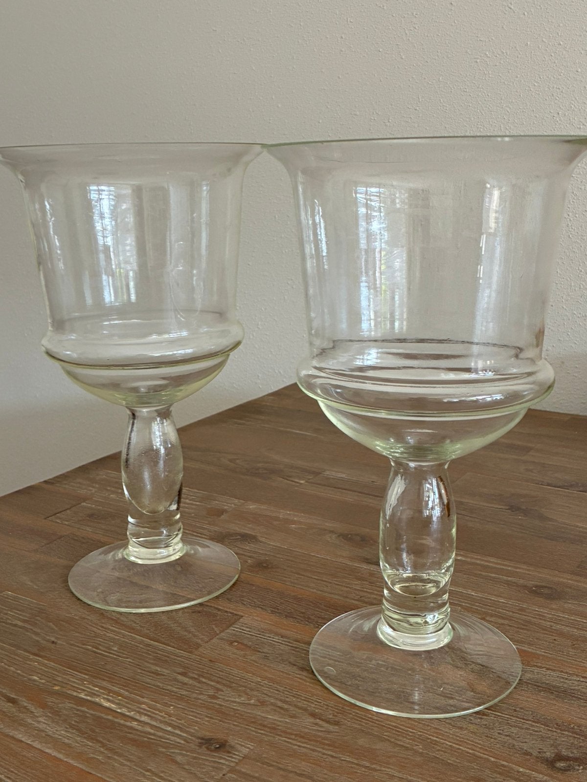 Glazen bokalen, Ophalen, Gebruikt, Rond, Glas
