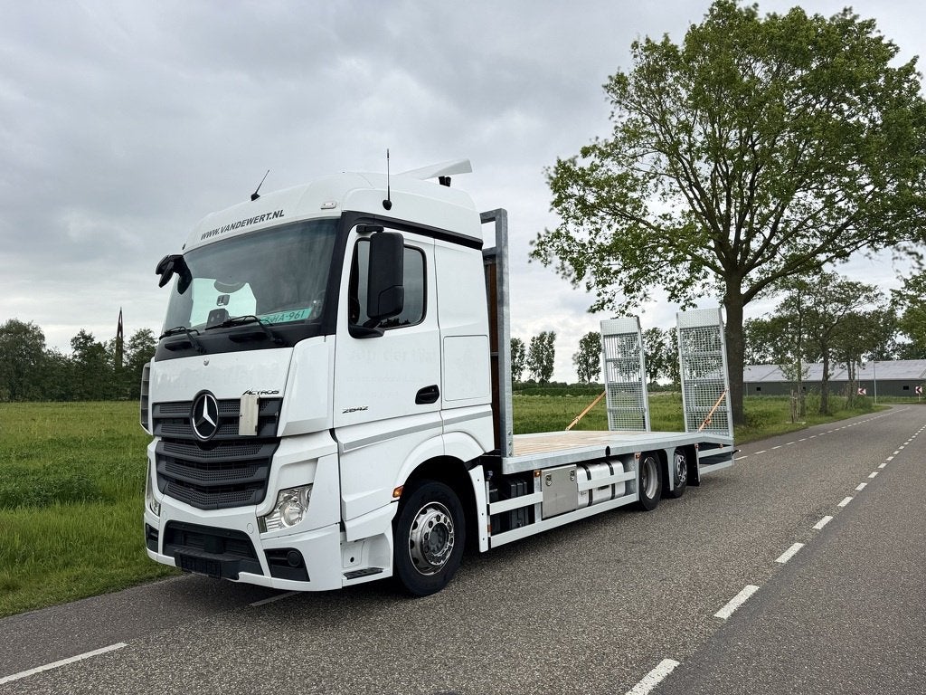 Mercedes-Benz Actros 2542LL Machine Transporter / Oprij Vrac, Auto's, Vrachtwagens, Automaat, Automatische klimaatregeling, Wit