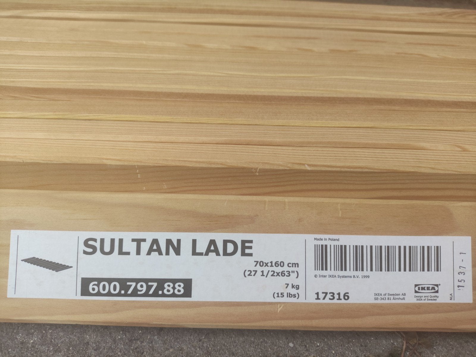 lade bed sułtan ikea, Ophalen of Verzenden