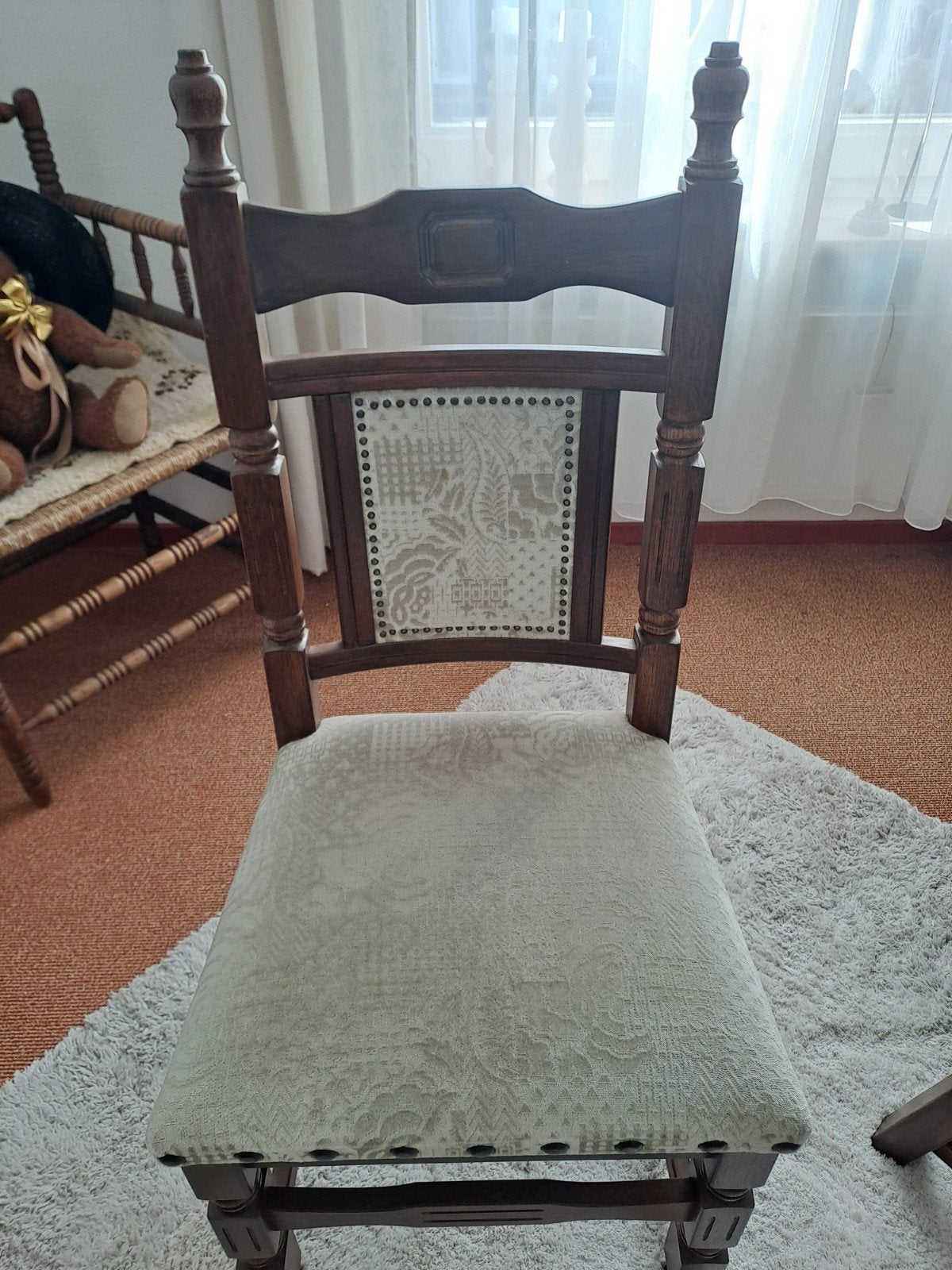 eetkamerstoelen vintage 4 stuks, Ophalen