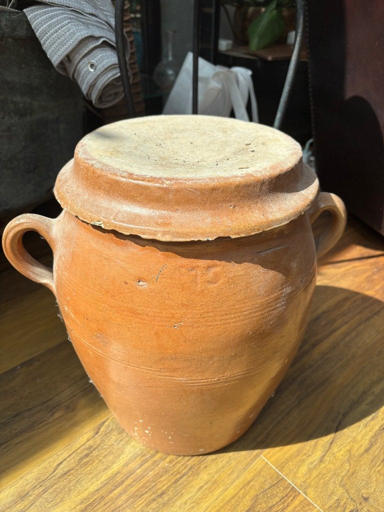 Terra cottage inmaak pot 15 liter met deksel, Ophalen