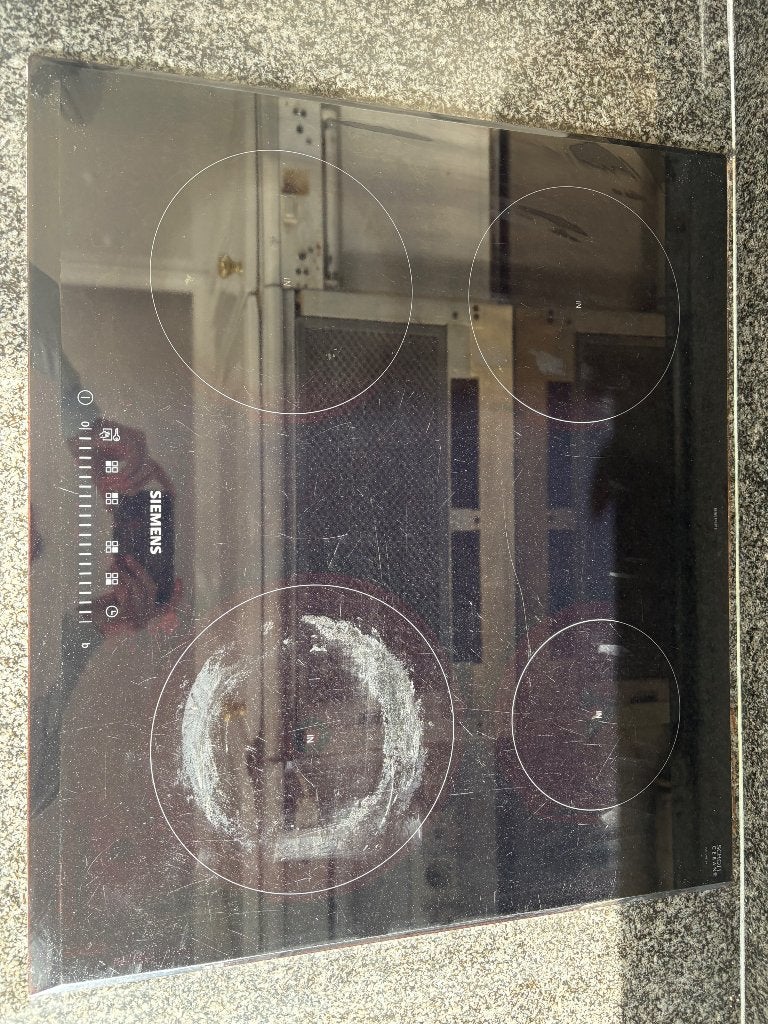 Inductieplaat Siemens, Witgoed en Apparatuur, Kookplaten, Ophalen, Gebruikt, 4 kookzones, Inbouw