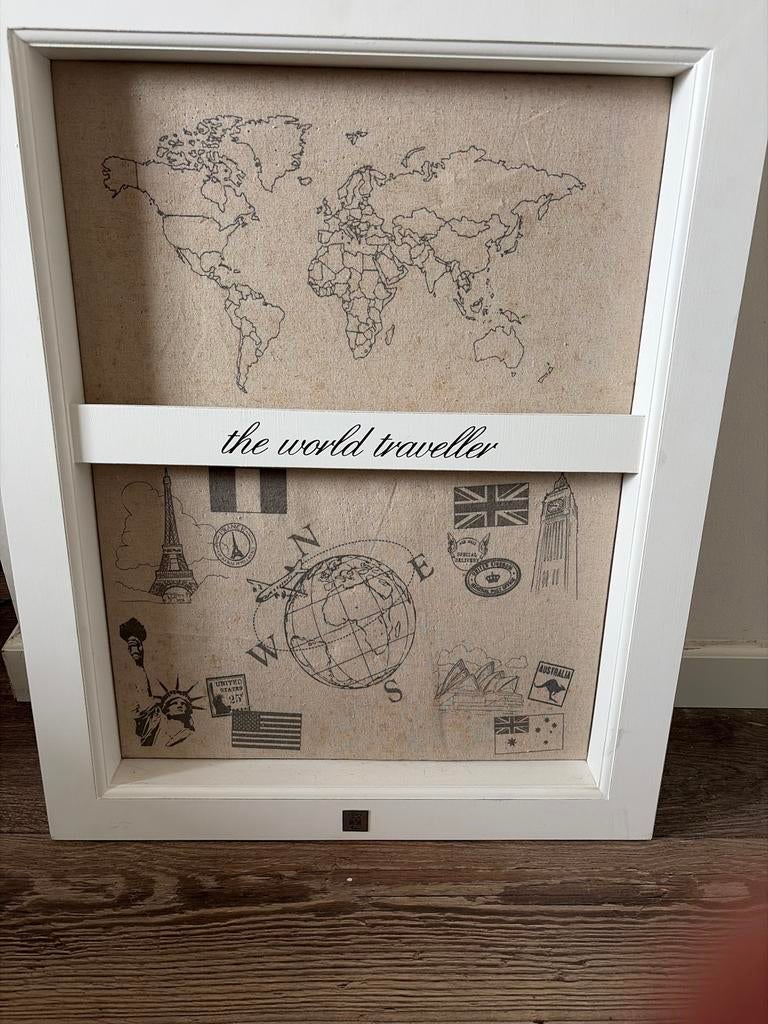The World Traveller' Riviera Maison, Ophalen, Minder dan 50 cm, 50 tot 75 cm, Print