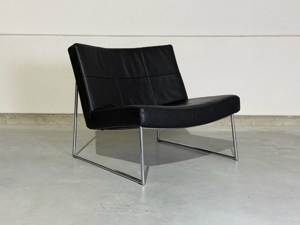 Harvink Hebbes fauteuil - zwart leer, Ophalen, Gebruikt, Harvink, Info@harvink.nl