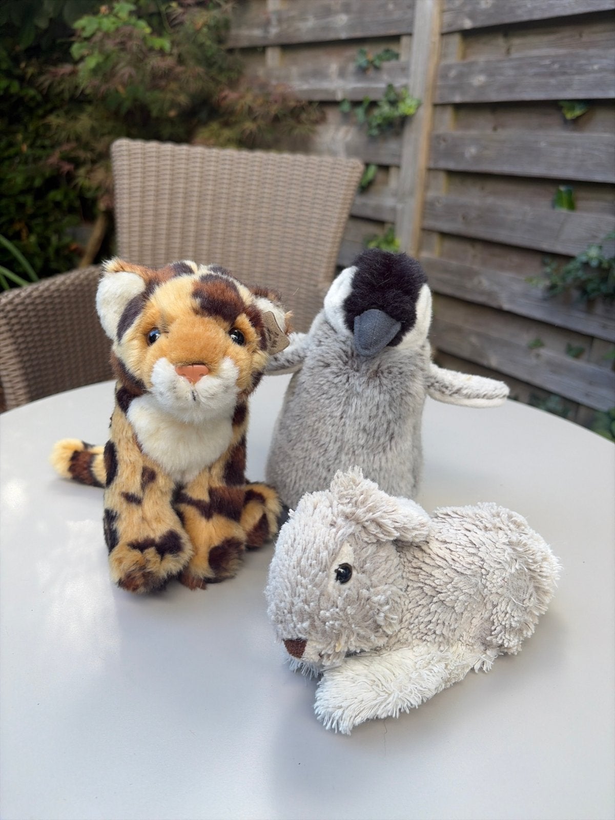 WNF Knuffels: Tijger, Pinguïn en Konijn (set van 3), Overige merken, Ophalen of Verzenden, Middelgroot (20 tot 80 cm), Bruin