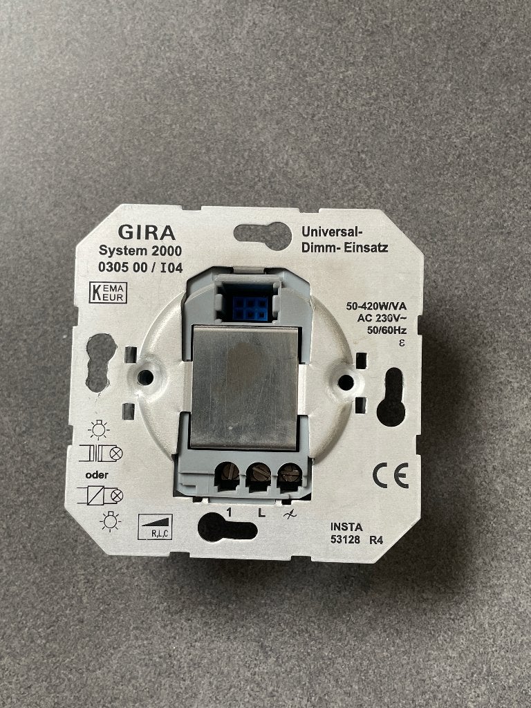 Gira System 2000 0305 00 / I04 dimmer, Doe-het-zelf en Verbouw, Ophalen, Gebruikt, Gira, Dimmer