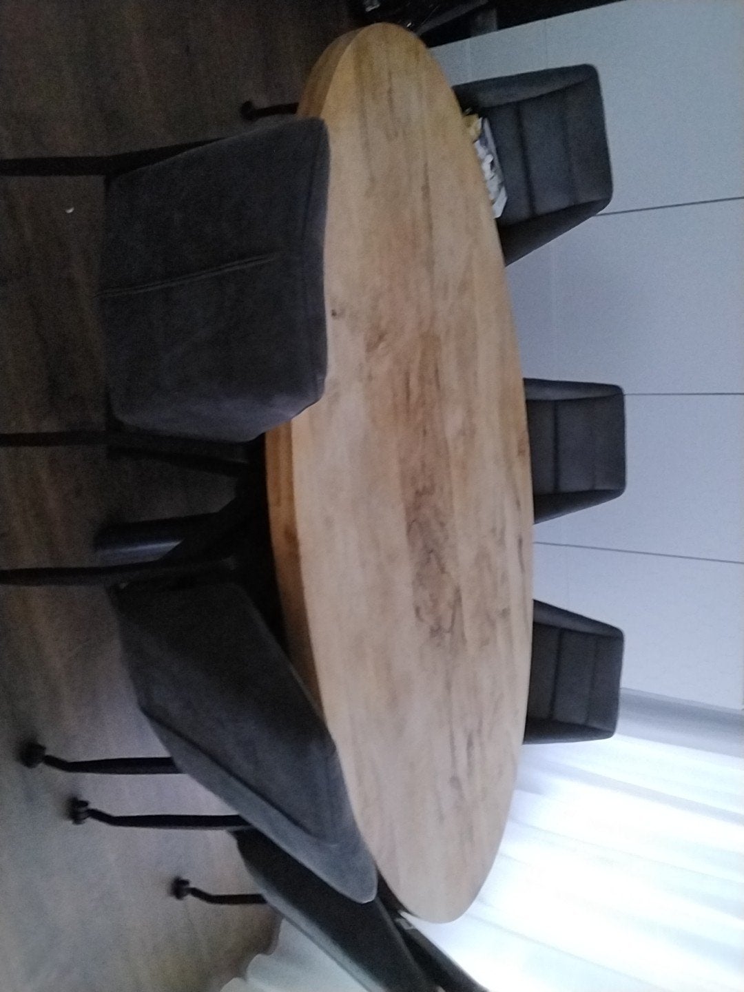 Ovale mangohoute eettafel 6 persoons, Ophalen
