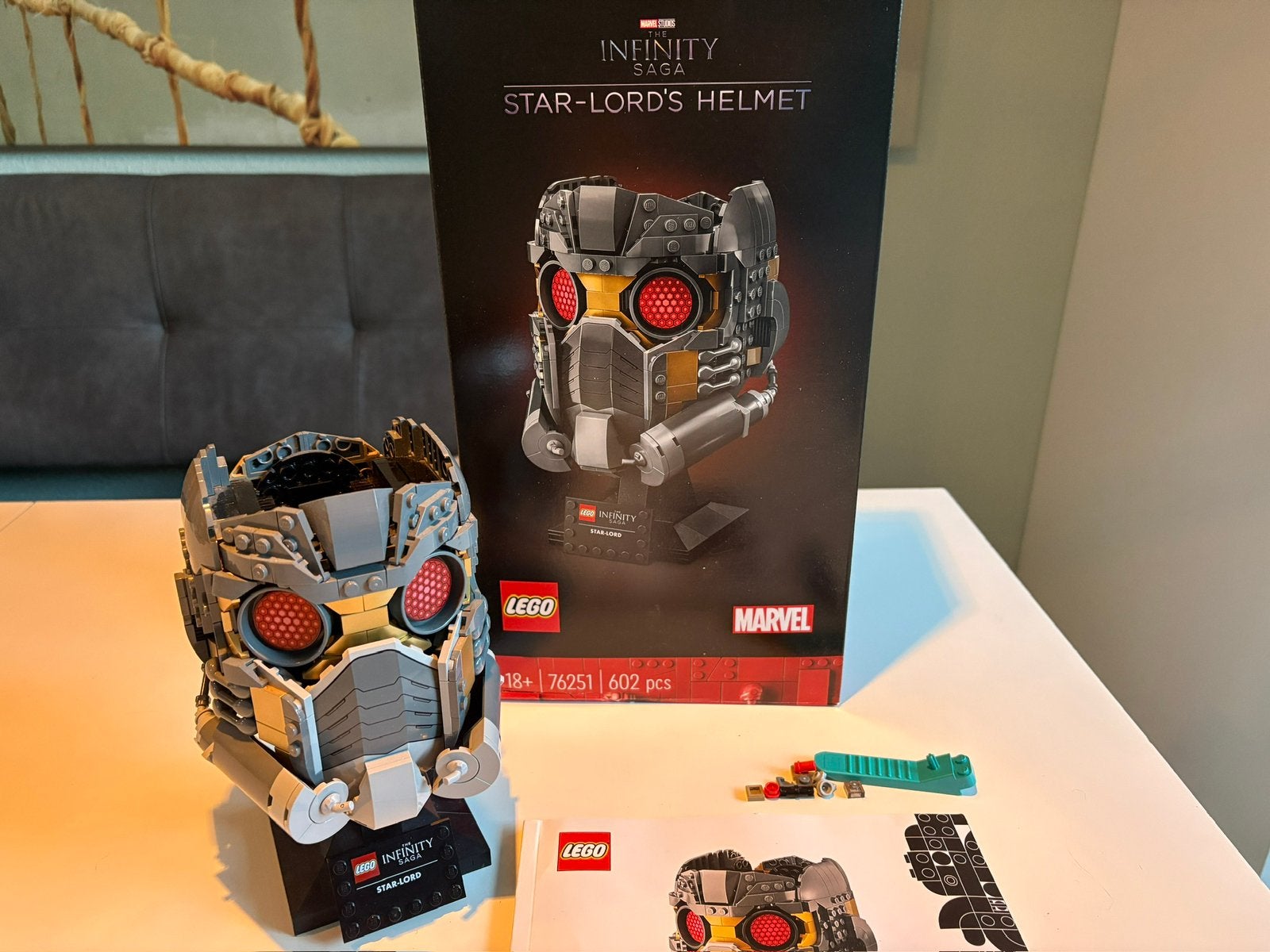 Lego Marvel 76251 Star Lord’s helm, Marvel, Lego, Ophalen of Verzenden, Zo goed als nieuw