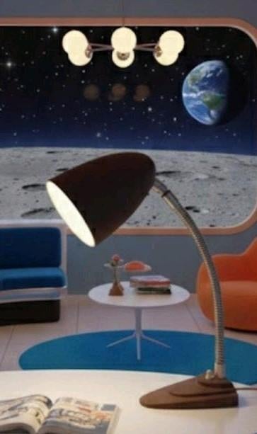 Hala Busquet bureaulamp, vintage, design, industrieel, Gebruikt, Vintage, Ophalen of Verzenden, Metaal
