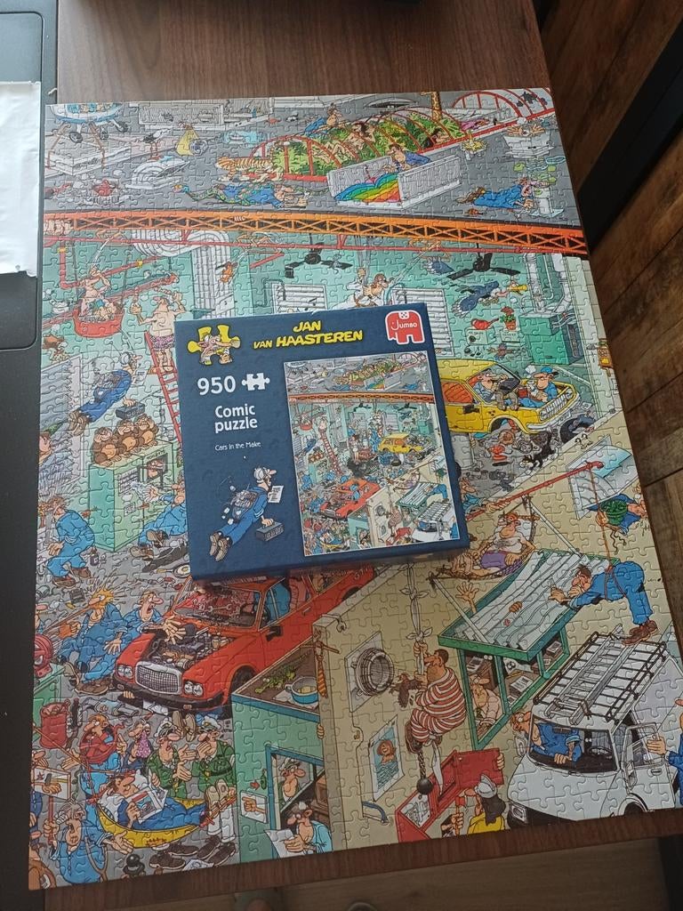 Jan van Haasteren Cars in the Make 950 stukjes legpuzzel, Ophalen