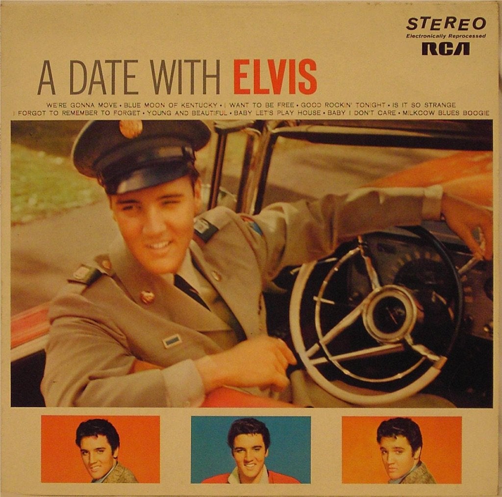 Elvis Presley. A Date With Elvis., LP, Gebruikt, Ophalen of Verzenden, 12 inch