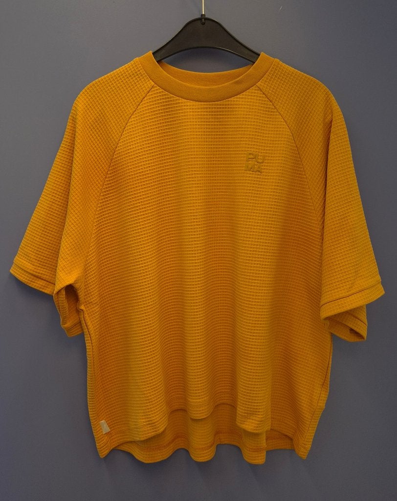 PUMA oversized waffle shirt helder oranje– maat M nr 52162, Maat 38/40 (M), Puma, ., Overige typen