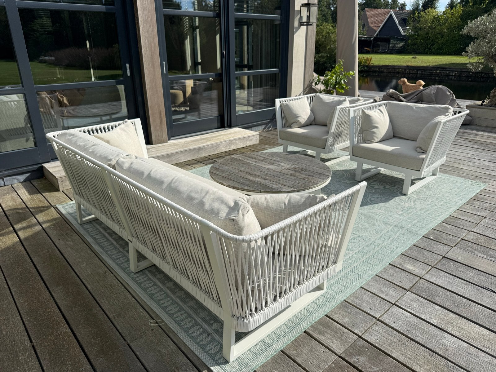 Luxe Borek ALTEA loungeset - Zo goed als nieuw, Ophalen, 6 zitplaatsen, Aluminium, Zo goed als nieuw