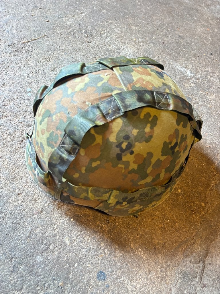 Flecktarn helm, Ophalen of Verzenden, Landmacht, Duitsland, Kleding of Schoenen