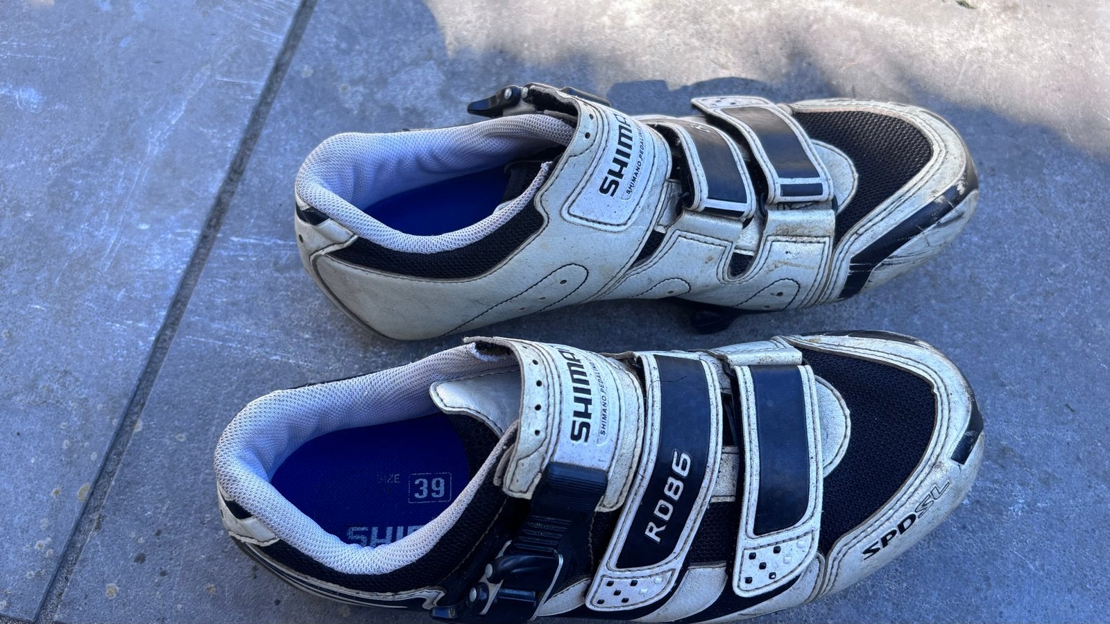 Shimano SPD-SL racefietsschoenen - Maat 39, Gebruikt, Heren, Schoenen, Overige maten