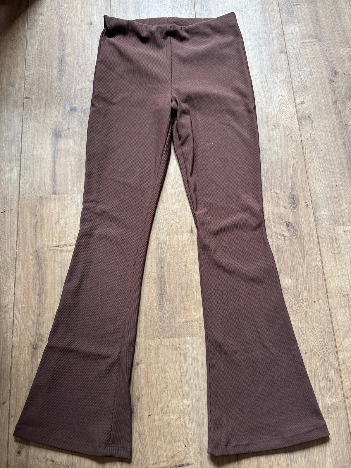 Cotton Club flared broek - Maat L - Bruin, Kleding | Dames, Ophalen of Verzenden, Zo goed als nieuw, Maat 42/44 (L), Bruin