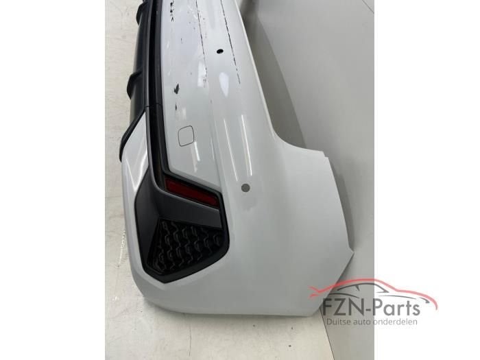 Audi A1 82A S-line Achterbumper 4PDC Wit (82A807511C), Ophalen of Verzenden, Gebruikt, Achter, Bumper