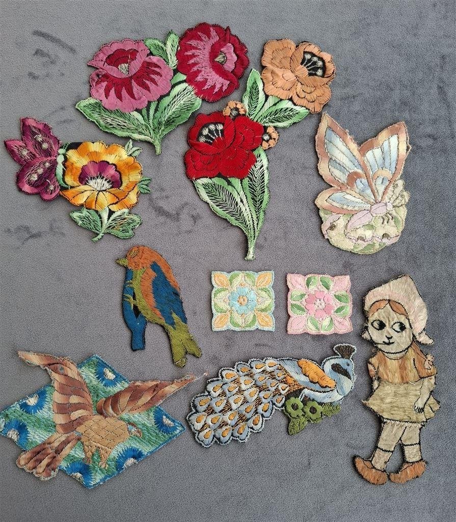 Turmac zijdjes, vlinders, bloemen en vogels, Ophalen of Verzenden