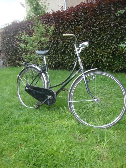 Zeldzame NL IDEAL LUXE RIJWIEL 52cm-28"-50s-60s - izgst!, Fietsen en Brommers, Fietsen | Oldtimers, Ophalen, Terugtraprem, IDEAL LUXE RIJWIEL