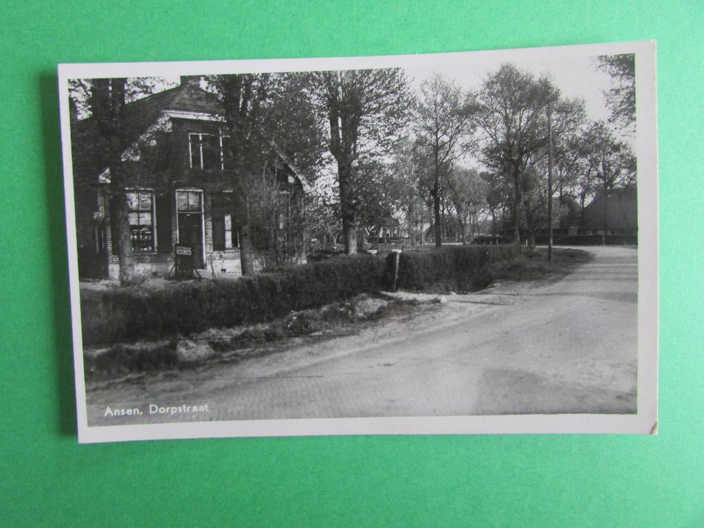 Ansen - Dorpstraat 1959, Ophalen of Verzenden, 1940 tot 1960, Gelopen, Drenthe