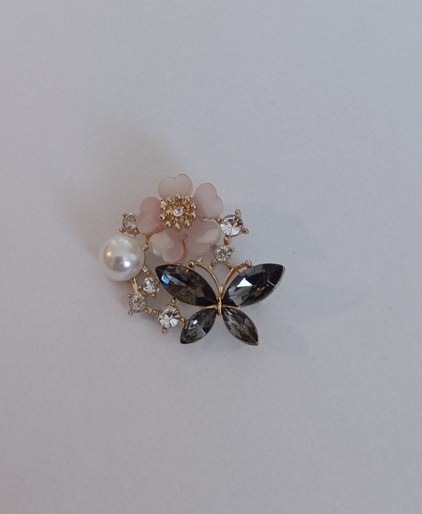 Bloem broche, Overige materialen, Overige kleuren, Minder dan 4 cm, Nieuw