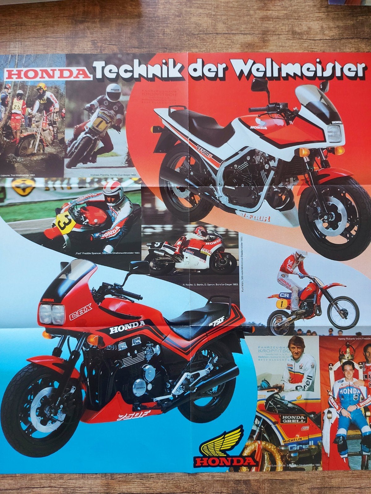 Oostenrijk Honda motor / brommer programma folder duitstalig, Ophalen of Verzenden, Honda