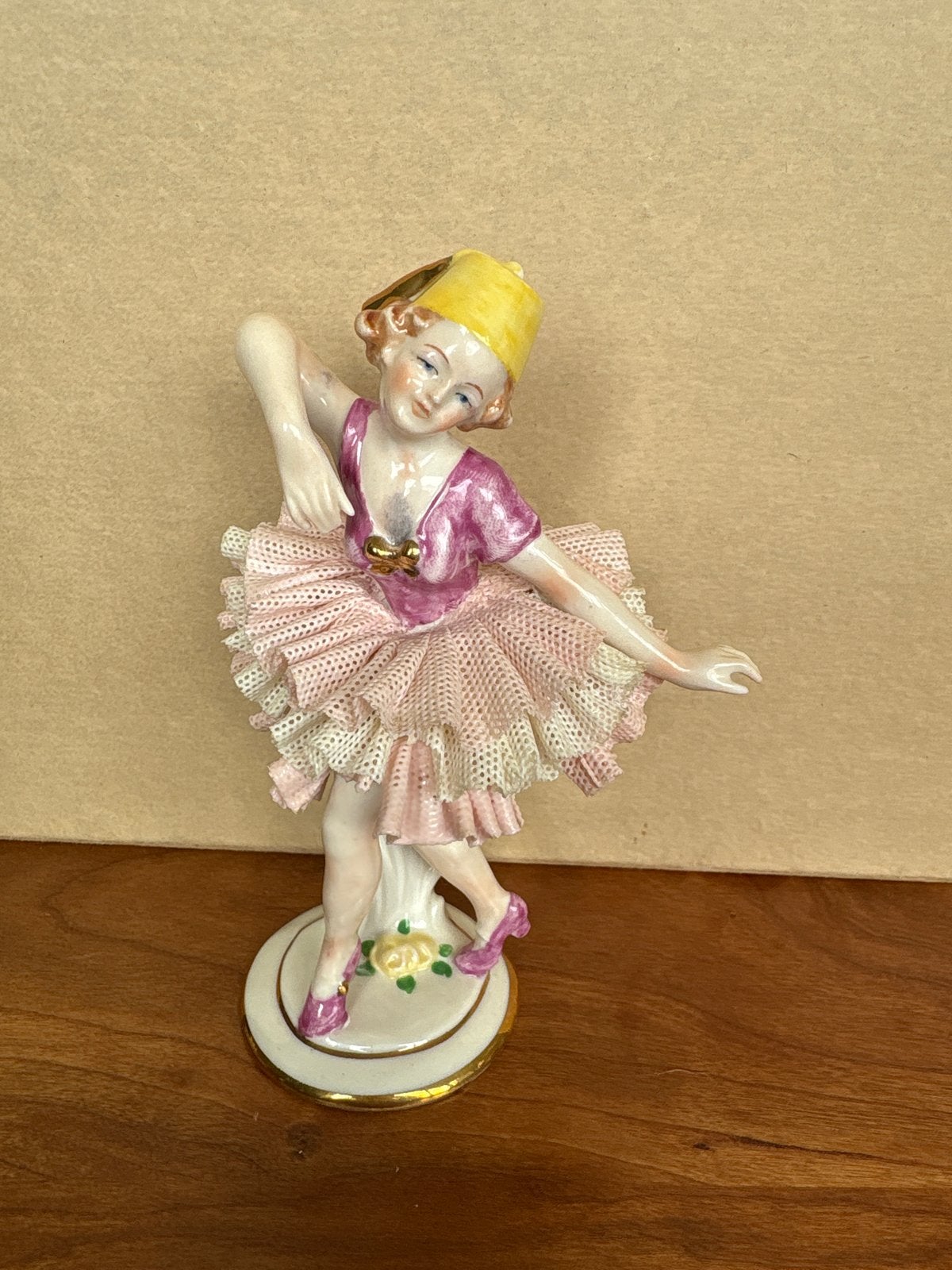 Vintage Porseleinen Ballerina Beeldje - Susi, Ophalen, Zo goed als nieuw, Mens