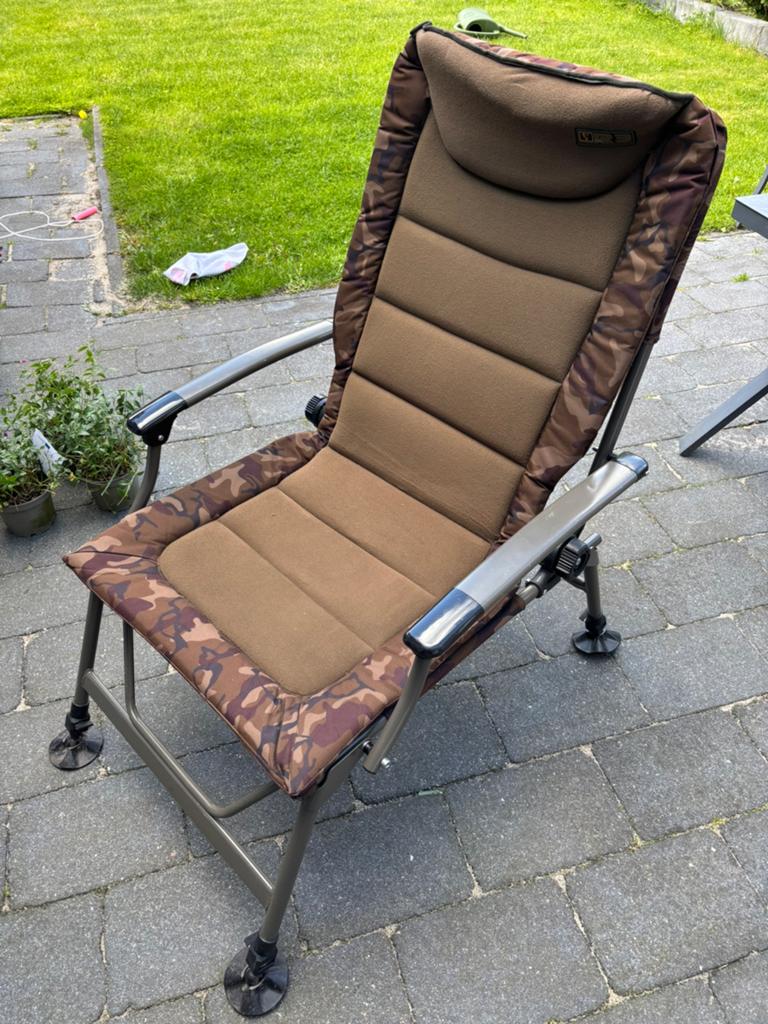 Fox R3 camou reclainer arm chair visstoel, Watersport en Boten, Hengelsport | Karpervissen, Ophalen, Gebruikt, Overige typen