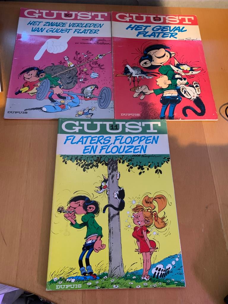 Guust Flater stripboeken - 3 delen, Boeken, Meerdere stripboeken, Ophalen of Verzenden