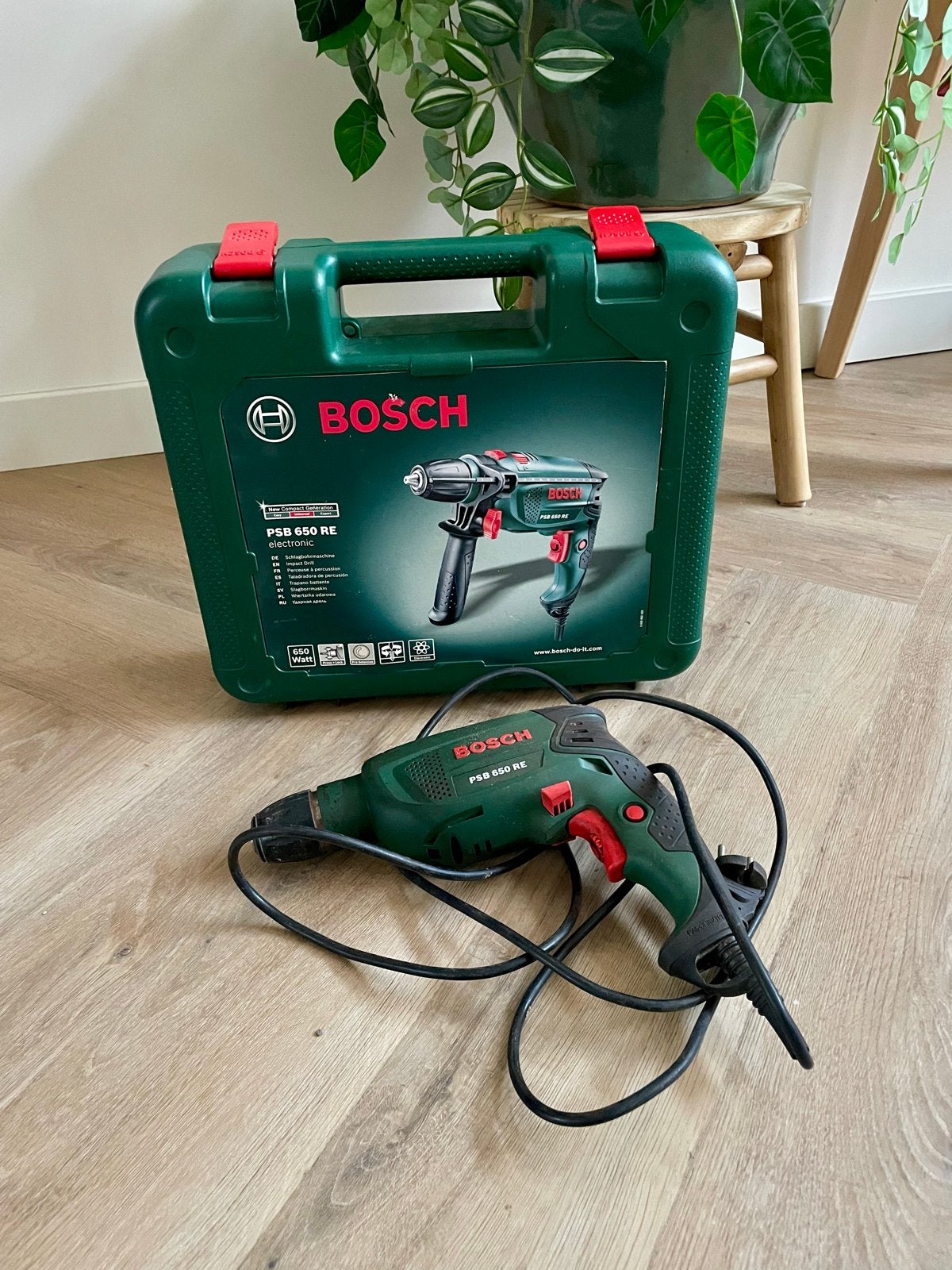 Bosch PSB 650 RE Klopboormachine, Boormachine, Ophalen of Verzenden, Klopboormechanisme, Gebruikt