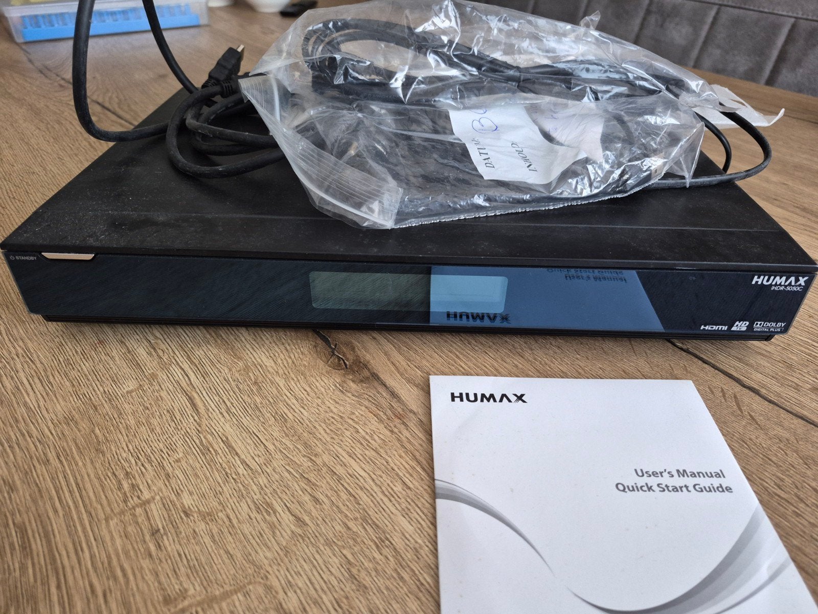 Humax iHDR 5050C Harddiskrecorder met kabels en handleiding, Ophalen of Verzenden, Gebruikt, Decoder