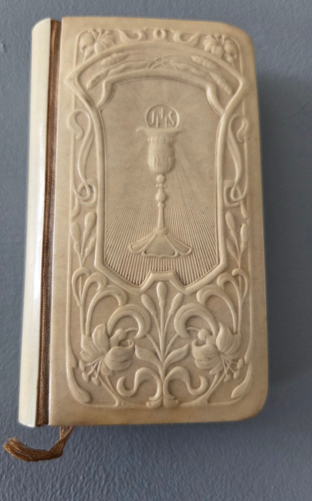 Art Deco gebedenboekje met goudsnede uit 1920, Ophalen of Verzenden