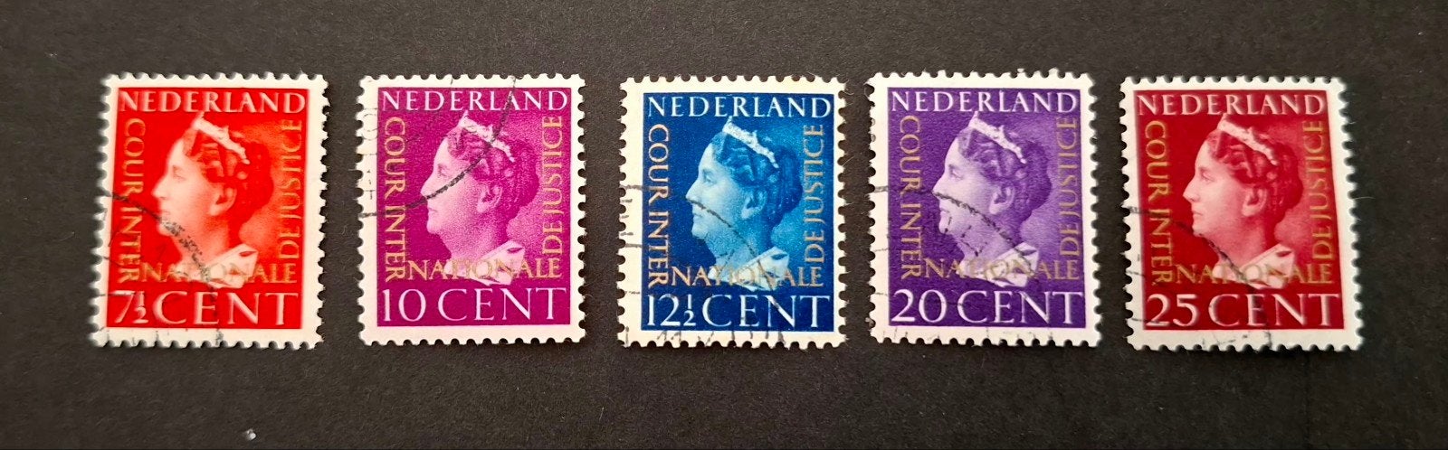 Nederland 1947 nvph nr D20-24 Dienszegels, Postzegels en Munten, Postzegels | Nederland, Ophalen of Verzenden, Gestempeld
