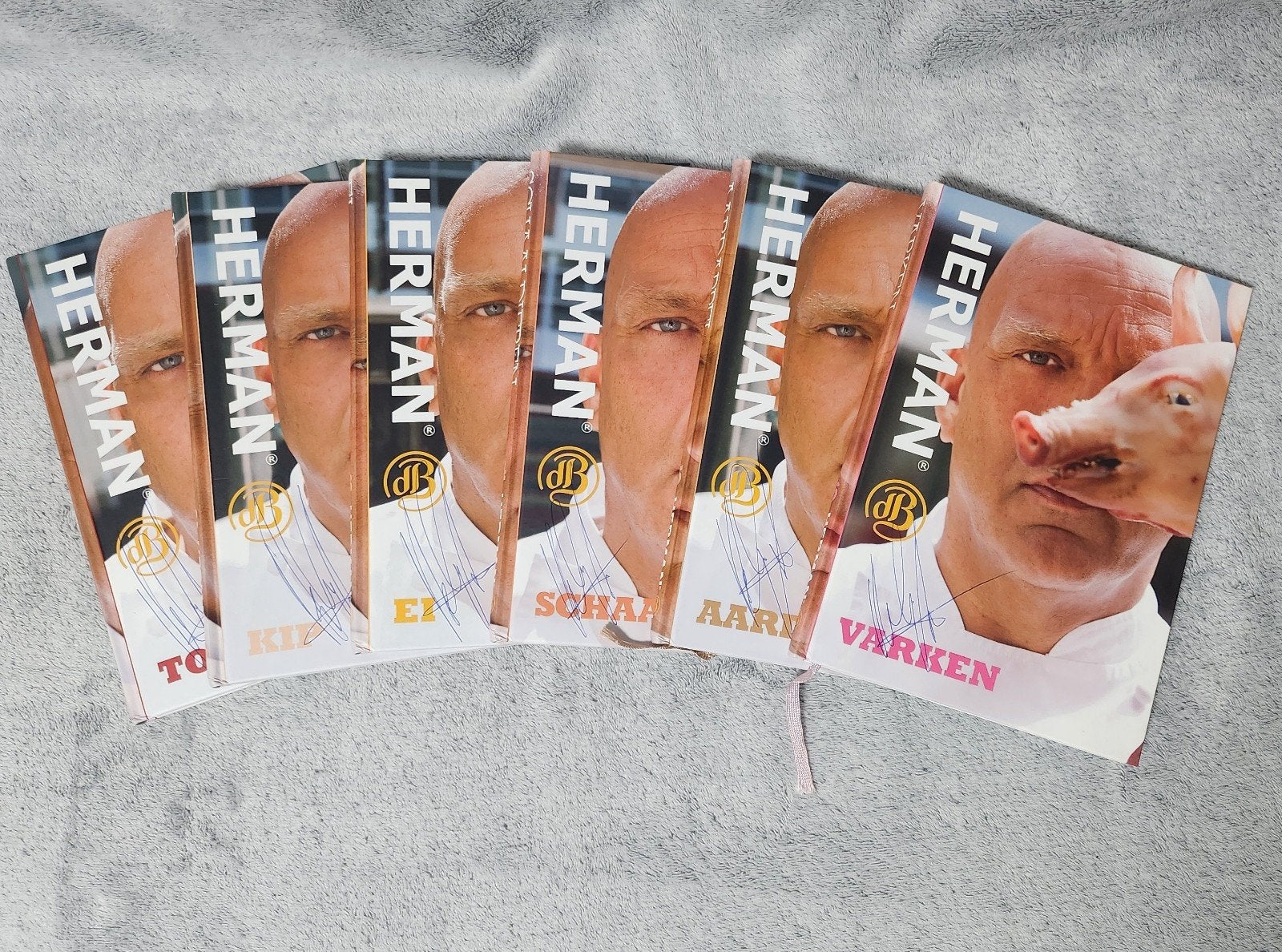 Herman den Blijker kookboeken (6 stuks) gesigneerd, Boeken, Herman den Blijker, Voorgerechten en Soepen, Ophalen of Verzenden