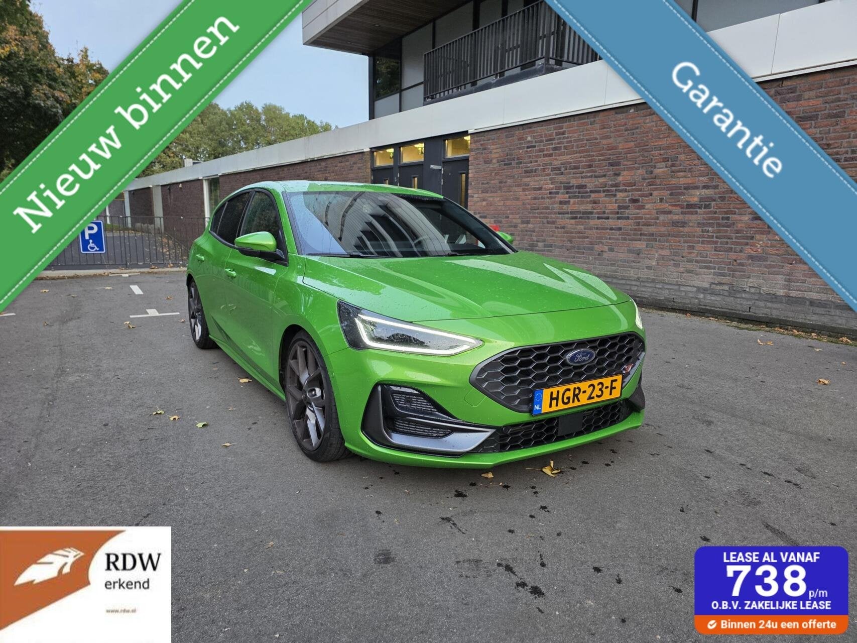 Ford Focus 2.3 EcoBoost ST-X 2024 280pk FABRGARANTIE 6-2029, Auto's, Dealer onderhouden, Gebruikt, 4 cilinders, 2261 cc