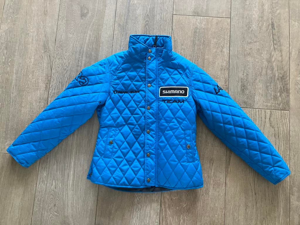 Shimano gewatteerde jas XS blauw Nieuw, Ophalen of Verzenden, Nieuw, Maat 34 (XS) of kleiner, Blauw