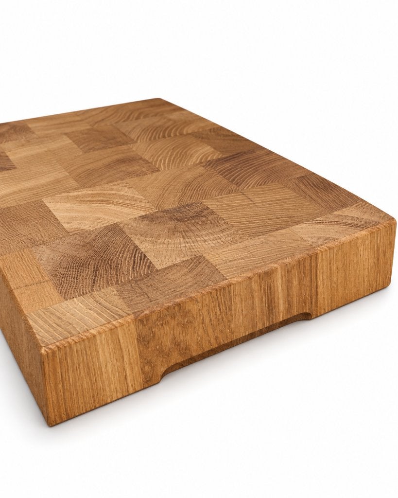 Handgemaakt Eikenhouten Hakblok Kopshout – 35x25x4 cm, Overige typen, Nieuw, Ophalen of Verzenden, .