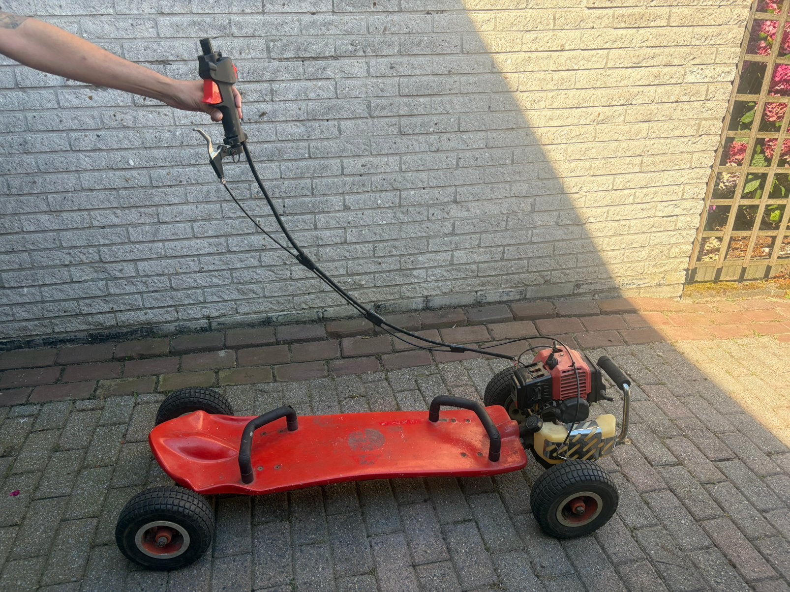 Mountainboard met benzinemotor, Sport en Fitness, Ophalen, Gebruikt
