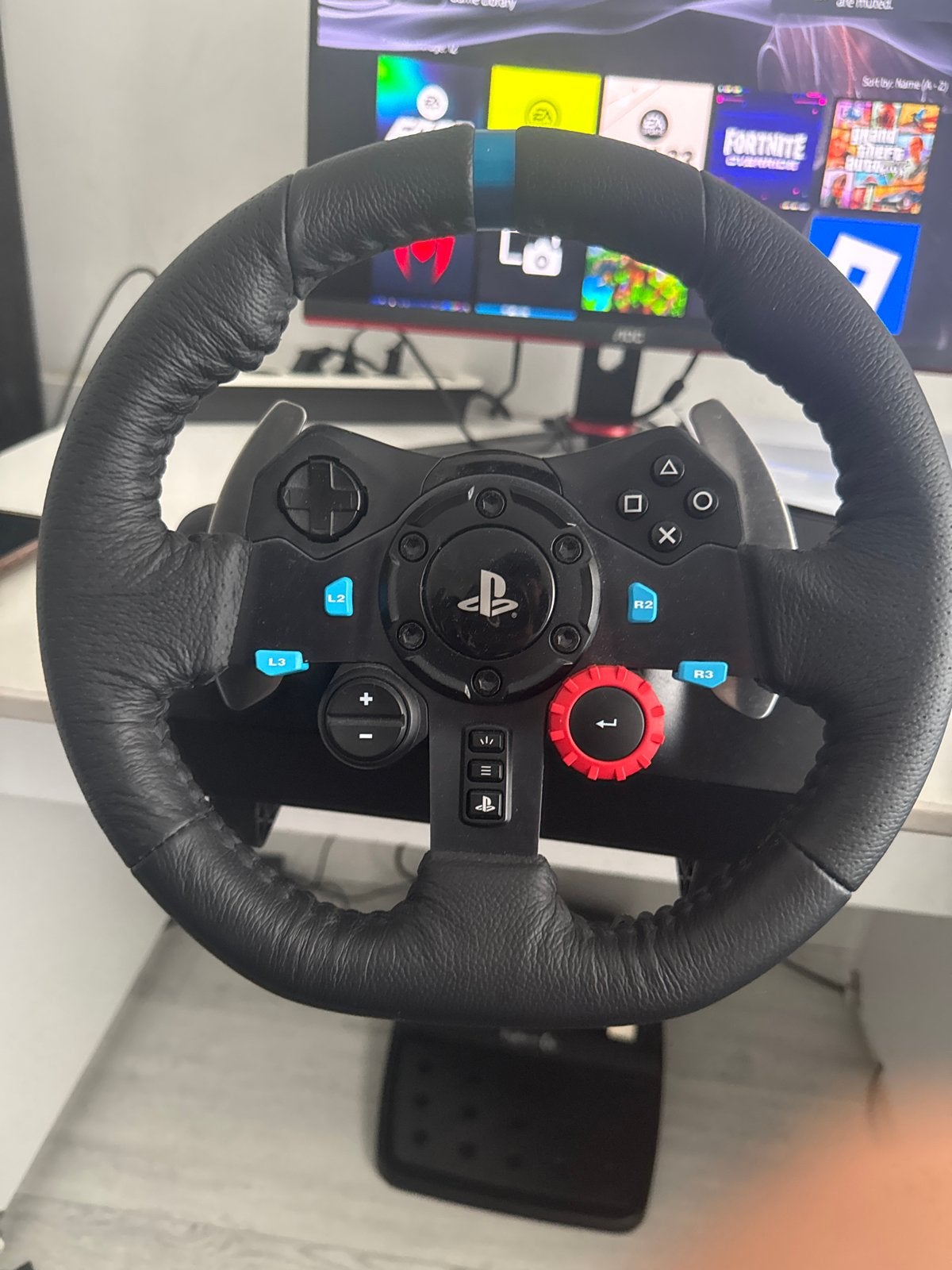 Logitech G29 Racestuur met Pedalen en Shifter, Spelcomputers en Games, Ophalen, Racestuur, Gebruikt, Force feedback