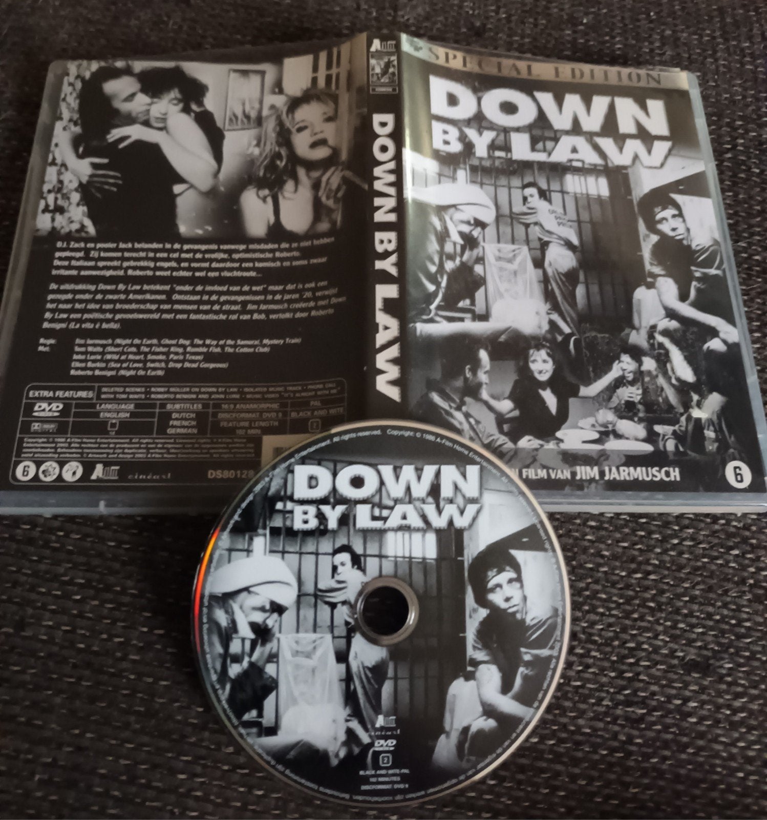 Tom Waits - Down by Law DVD Special Edition VG++, Vanaf 12 jaar, Ophalen of Verzenden, Gebruikt