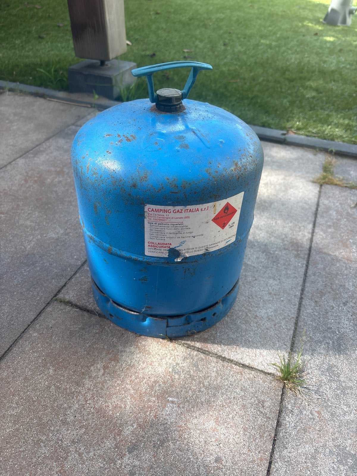 Halfvolle Campingaz gasfles, Caravans en Kamperen, Kampeeraccessoires, Gebruikt, Ophalen