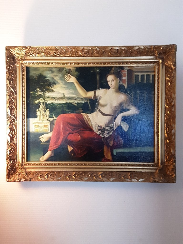 Schilderij, Antiek en Kunst, Kunst | Schilderijen | Klassiek, Paneel, Portret of Personen, Ophalen of Verzenden, Handgeschilderd