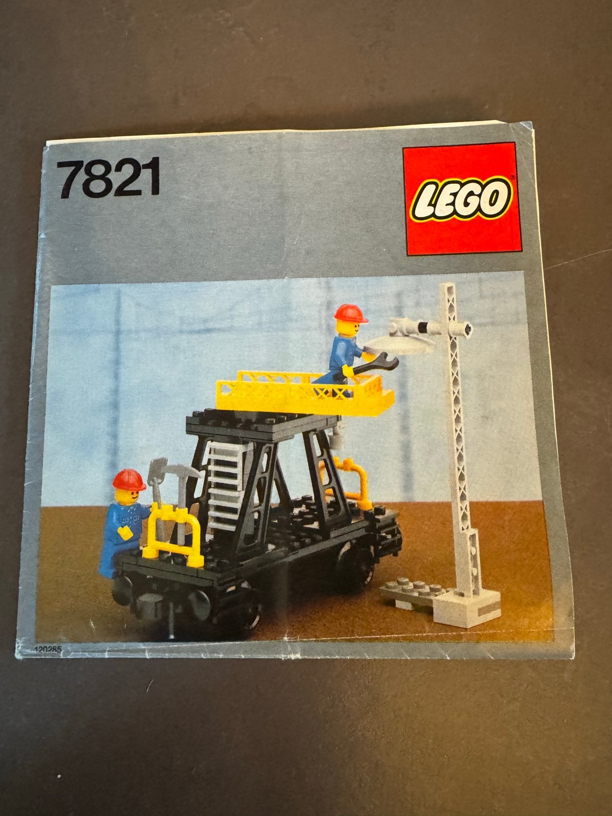Lego 7821: Treinwagon met Werkplatform en Figuren (Set 7821), Gebruikt, Overige thema's, Lego, Ophalen of Verzenden