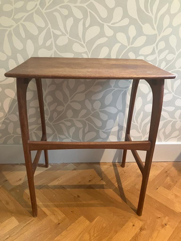 Vintage Teak Bijzettafel - Scandinavisch Design, Ophalen